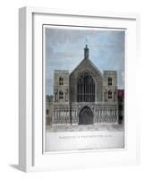 Elevation of Westminster Hall, London, 1808-Charles Middleton-Framed Giclee Print
