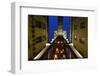 Elevator De Santa Justa, Worm's Eye View, Dusk, Baixa District, Lisbon, Portugal-Axel Schmies-Framed Photographic Print