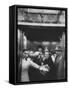 Elevator in a Madison Avenue High Rise Office Building-Walter Sanders-Framed Stretched Canvas