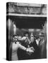 Elevator in a Madison Avenue High Rise Office Building-Walter Sanders-Stretched Canvas