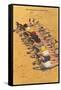 Eleven Bathing Beauties Lying on Sand-null-Framed Stretched Canvas