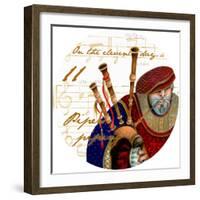 Eleven Pipers Piping-Janice Gaynor-Framed Art Print