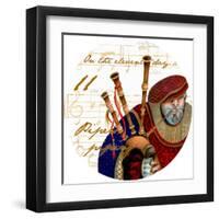 Eleven Pipers Piping-Janice Gaynor-Framed Art Print