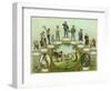 Eleven Stages in a Man's Life, from the Cradle to the Armchair-null-Framed Art Print