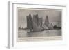 Eleven-Tonners Starting from Fixed Moorings, with Jibs Down, on Oulton Broad-null-Framed Giclee Print