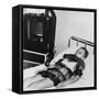 Eleven Yeat Old Boy in an Iron Lung, Beaujon Hospital, Paris, C1947-1951-null-Framed Stretched Canvas