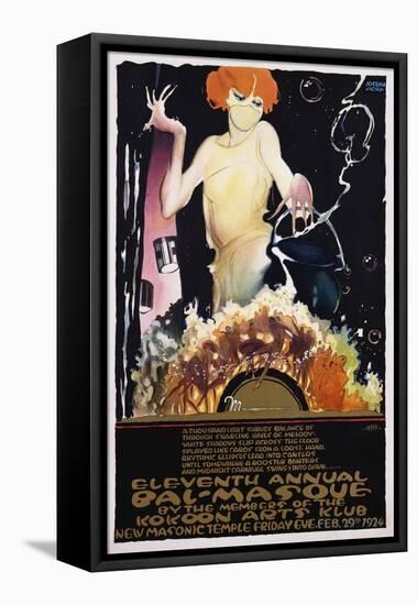 Eleventh Annual Bal-Masque Poster-Joseph W. Jicha-Framed Stretched Canvas