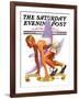 "Eleventh Olympiad," Saturday Evening Post Cover, August 8, 1936-J.F. Kernan-Framed Giclee Print