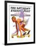 "Eleventh Olympiad," Saturday Evening Post Cover, August 8, 1936-J.F. Kernan-Framed Giclee Print