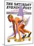"Eleventh Olympiad," Saturday Evening Post Cover, August 8, 1936-J.F. Kernan-Mounted Giclee Print