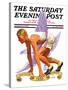 "Eleventh Olympiad," Saturday Evening Post Cover, August 8, 1936-J.F. Kernan-Stretched Canvas