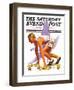 "Eleventh Olympiad," Saturday Evening Post Cover, August 8, 1936-J.F. Kernan-Framed Giclee Print