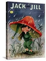 Elf in the Rain - Jack and Jill, April 1956-Ruth Bendel-Stretched Canvas