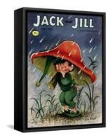 Elf in the Rain - Jack and Jill, April 1956-Ruth Bendel-Framed Stretched Canvas