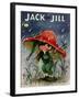 Elf in the Rain - Jack and Jill, April 1956-Ruth Bendel-Framed Giclee Print