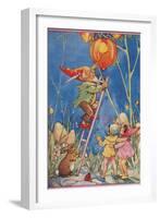 Elf Lighting Chinese Lantern-null-Framed Art Print