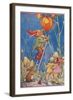 Elf Lighting Chinese Lantern-null-Framed Art Print