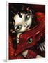 Elf Maiden & Her Dragon-Jasmine Becket-Griffith-Framed Art Print