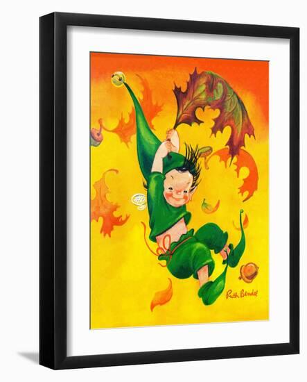 Elf Parachute - Jack & Jill-Ruth Bendel-Framed Giclee Print