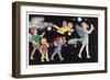 Elf Parade-null-Framed Art Print