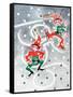 Elf Skates - Jack & Jill-Beth Henninger Krush-Framed Stretched Canvas