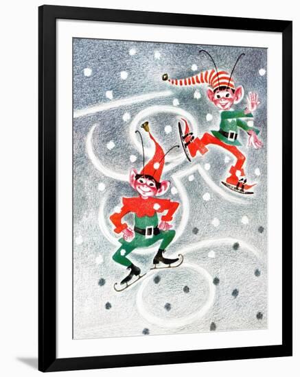 Elf Skates - Jack & Jill-Beth Henninger Krush-Framed Giclee Print