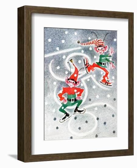 Elf Skates - Jack & Jill-Beth Henninger Krush-Framed Giclee Print