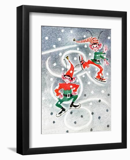 Elf Skates - Jack & Jill-Beth Henninger Krush-Framed Giclee Print