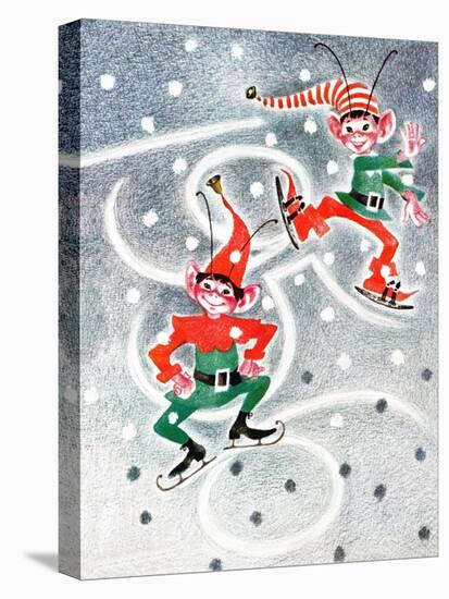 Elf Skates - Jack & Jill-Beth Henninger Krush-Stretched Canvas