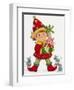 Elf with 3 Mice-Beverly Johnston-Framed Giclee Print