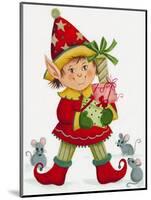 Elf with 3 Mice-Beverly Johnston-Mounted Giclee Print