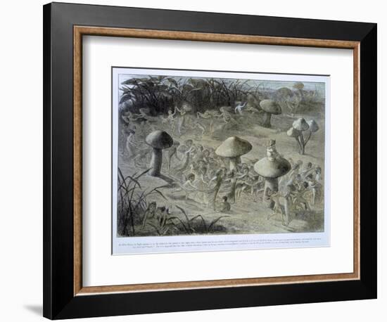 Elfin Dance by Night, in Fairyland: A Series of Pictures from the Elf-World, Allingham and Lang-Richard Doyle-Framed Giclee Print