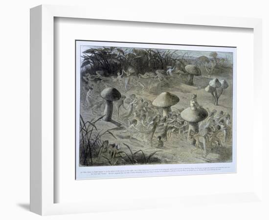 Elfin Dance by Night, in Fairyland: A Series of Pictures from the Elf-World, Allingham and Lang-Richard Doyle-Framed Giclee Print
