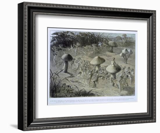 Elfin Dance by Night, in Fairyland: A Series of Pictures from the Elf-World, Allingham and Lang-Richard Doyle-Framed Giclee Print