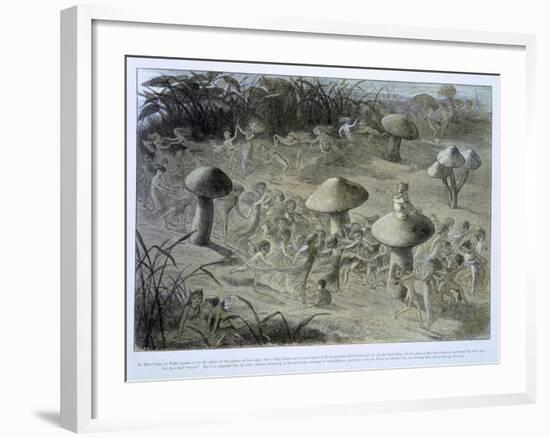 Elfin Dance by Night, in Fairyland: A Series of Pictures from the Elf-World, Allingham and Lang-Richard Doyle-Framed Giclee Print