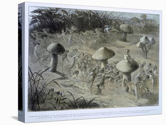 Elfin Dance by Night, in Fairyland: A Series of Pictures from the Elf-World, Allingham and Lang-Richard Doyle-Stretched Canvas