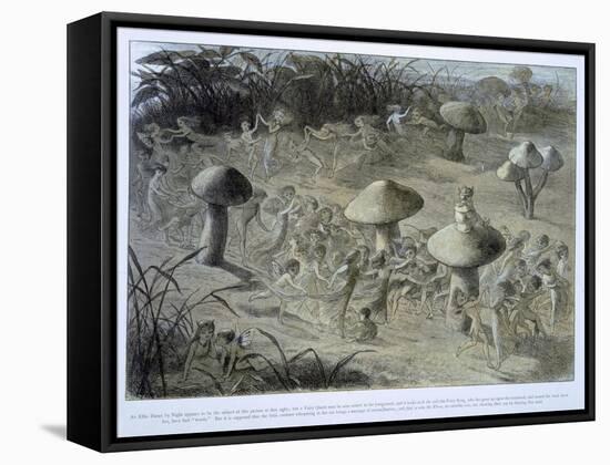 Elfin Dance by Night, in Fairyland: A Series of Pictures from the Elf-World, Allingham and Lang-Richard Doyle-Framed Stretched Canvas