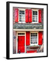 Elfreth Trinity Houses, Elfreth's Alley, Philadelphia, Pennsylvania, United States-Philippe Hugonnard-Framed Photographic Print