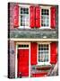 Elfreth Trinity Houses, Elfreth's Alley, Philadelphia, Pennsylvania, United States-Philippe Hugonnard-Stretched Canvas