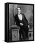 Elgant Young Man Posing for Studio Portrait Attired in Black Tie and Tails-null-Framed Stretched Canvas