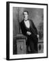 Elgant Young Man Posing for Studio Portrait Attired in Black Tie and Tails-null-Framed Photographic Print