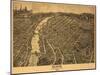 Elgin, Illinois - Panoramic Map-Lantern Press-Mounted Art Print