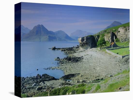 Elgol and the Cuillin Hills, Isle of Skye, Highlands Region, Scotland, UK, Europe-Kathy Collins-Stretched Canvas