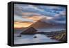 Elgol Sunset-Michael Blanchette Photography-Framed Stretched Canvas