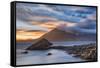 Elgol Sunset-Michael Blanchette Photography-Framed Stretched Canvas