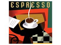 Cubist Espresso I-Eli Adams-Art Print
