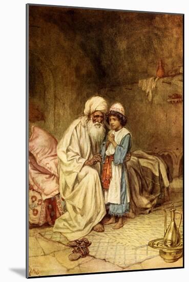 Eli and Samuel And he said 'It is the Lord: - Bible-William Brassey Hole-Mounted Giclee Print