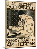 Elias Bommel Bookbinder-null-Mounted Art Print