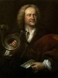 Portrait of Johann Sebastian Bach, German Composer (Engraving)-Elias Gottleib Haussmann-Framed Stretched Canvas