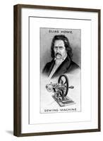 Elias Howe, American Sewing Machine Pioneer-null-Framed Giclee Print